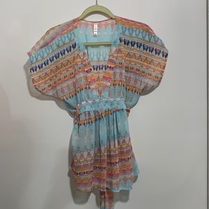 Semi sheer Baby doll top